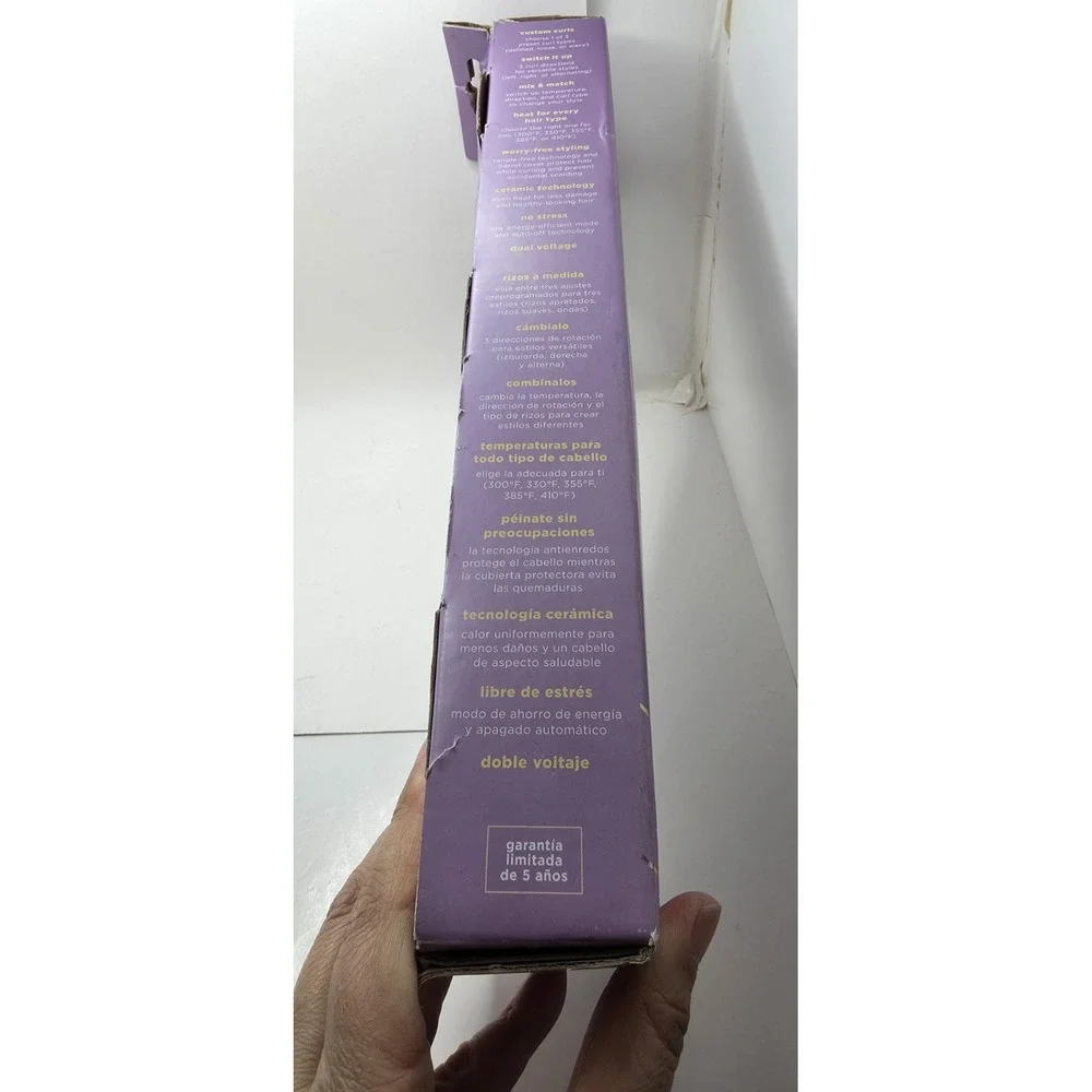 Conair InfinitiPro Curl Secret Ceramic Auto Curler CD1031 Grey Gold New Open Box